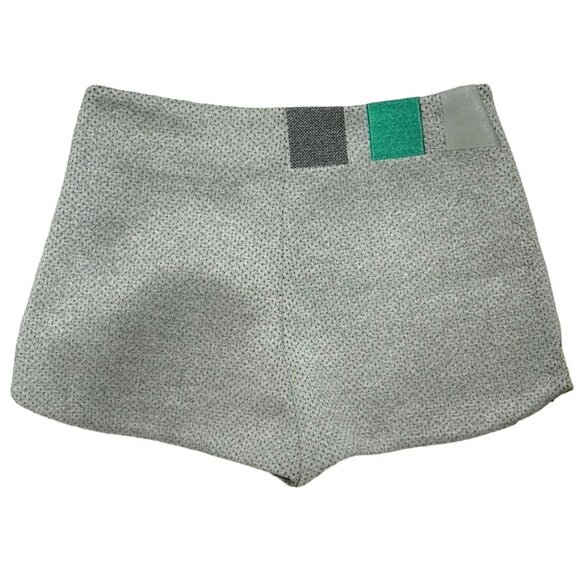 ADIDAS Women's Shorts Polyester Grey High Rise Athletic Zipper Breathable Size L - Picture 6 of 9